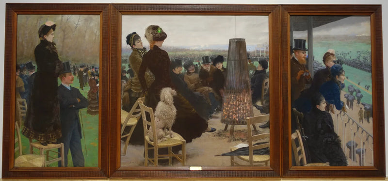 Le corse al Bois de Boulogne - Giuseppe De Nittis