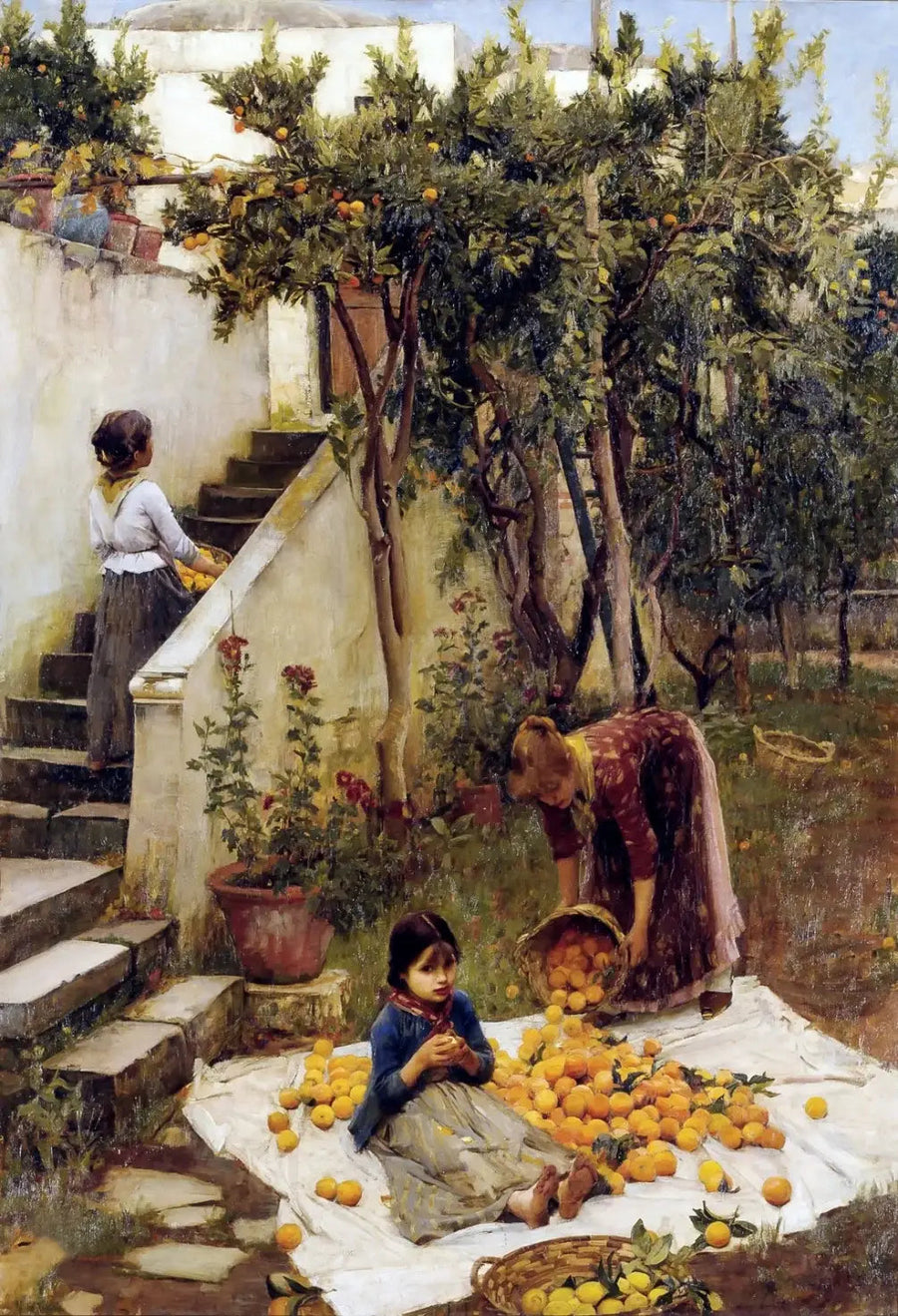 I raccoglitori di arance - John William Waterhouse