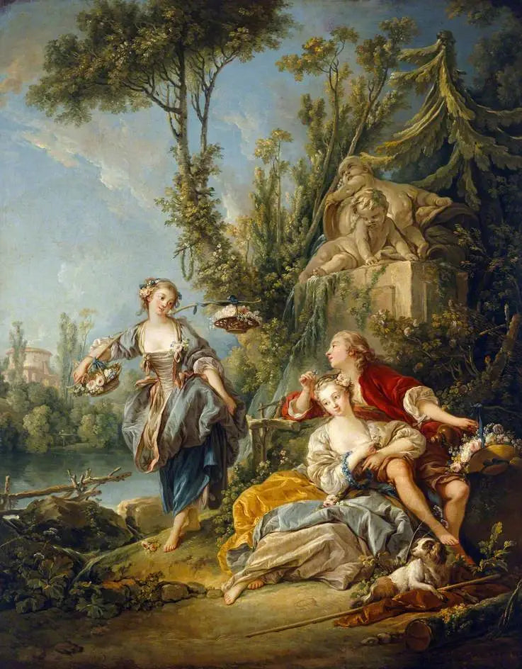 I raccoglitori di fiori - François Boucher