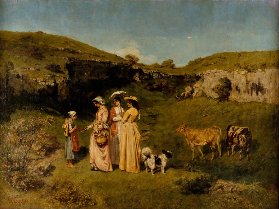 Le Signorine del villaggio - Gustave Courbet