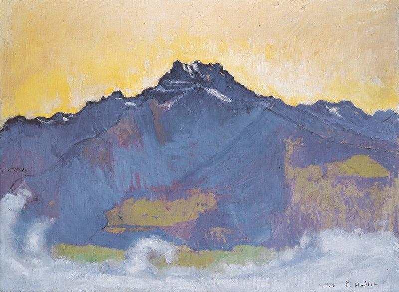 Le Denti del Midi viste da Chesières - Ferdinand Hodler