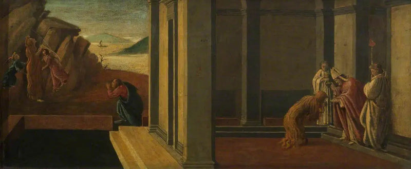 Gli ultimi istanti di Maddalena (predella, pannello quattro) - Sandro Botticelli