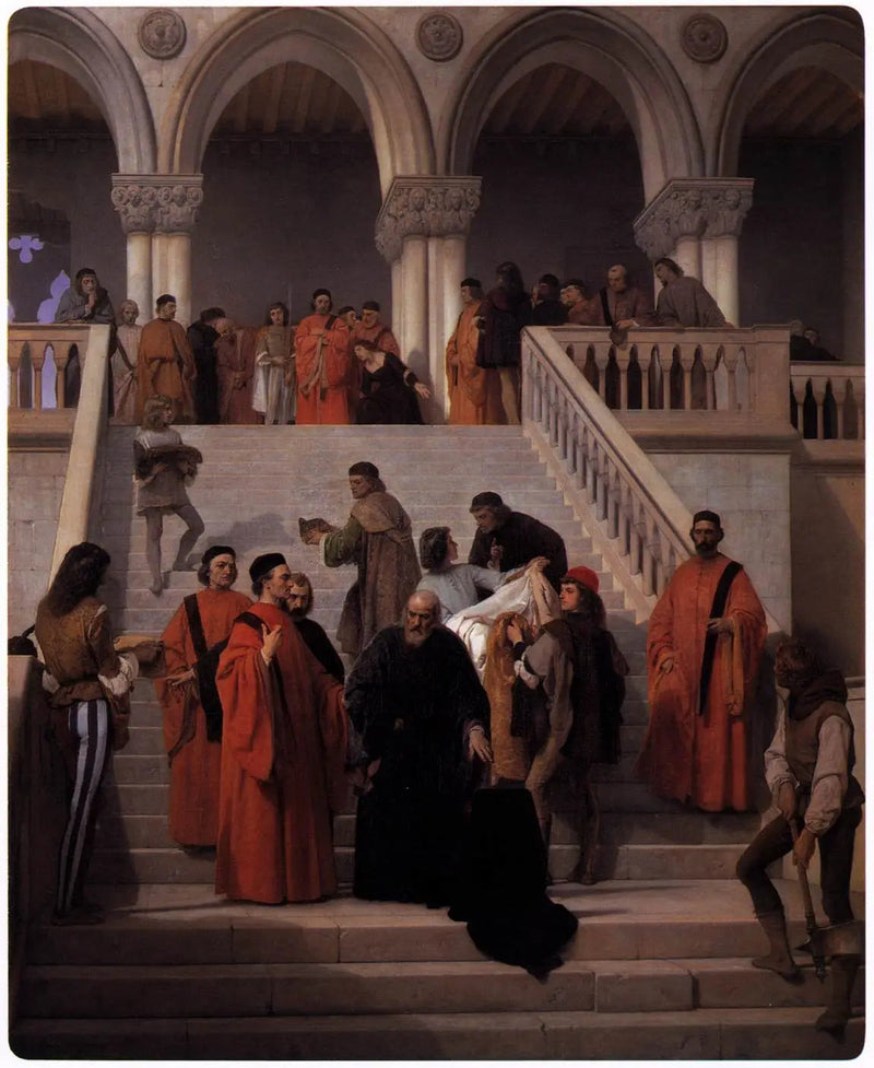 Gli ultimi istanti del doge Marin Faliero - Francesco Hayez