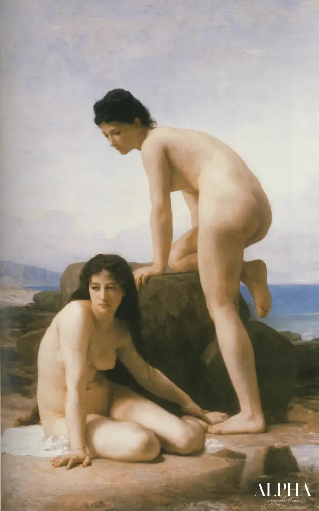 Les deux baigneuses - William Bouguereau - Reproductions de tableaux et peintures haut de gamme