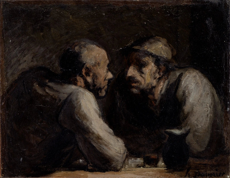 I due bevitori - Honoré Daumier