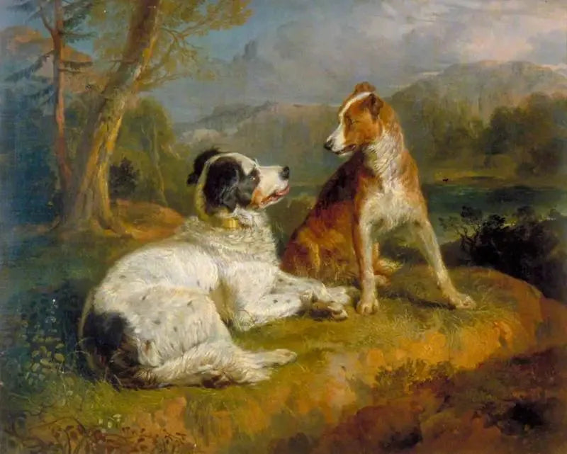 I Due Cani (dopo la poesia di Robert Burns) - Edwin Henry Landseer