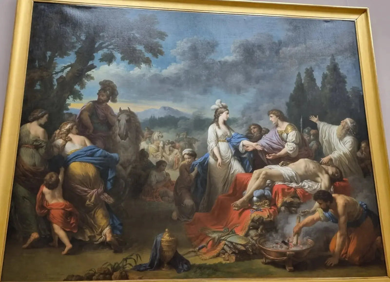 Le due vedove di un capo indiano - Louis Jean François Lagrenée