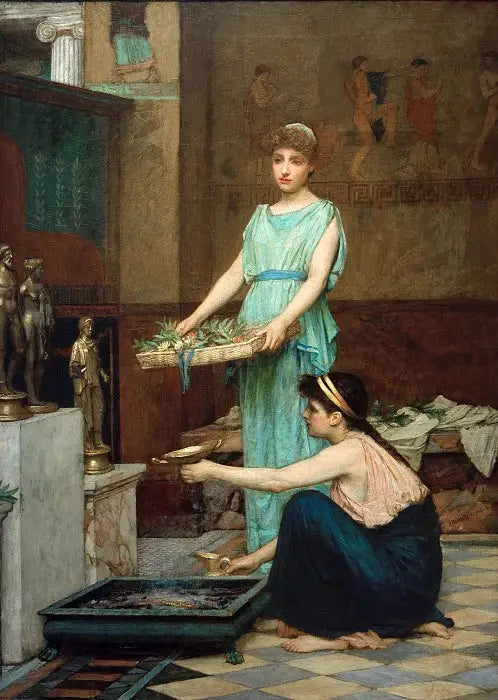 I dei della casa - John William Waterhouse