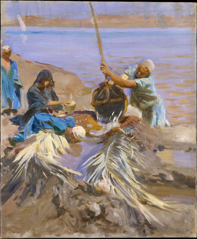 Gli Egiziani sollevano l'acqua del Nilo - John Singer Sargent