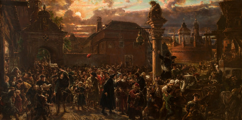 Gli studenti che lasciano Cracovia nel 1549 - Jan Matejko