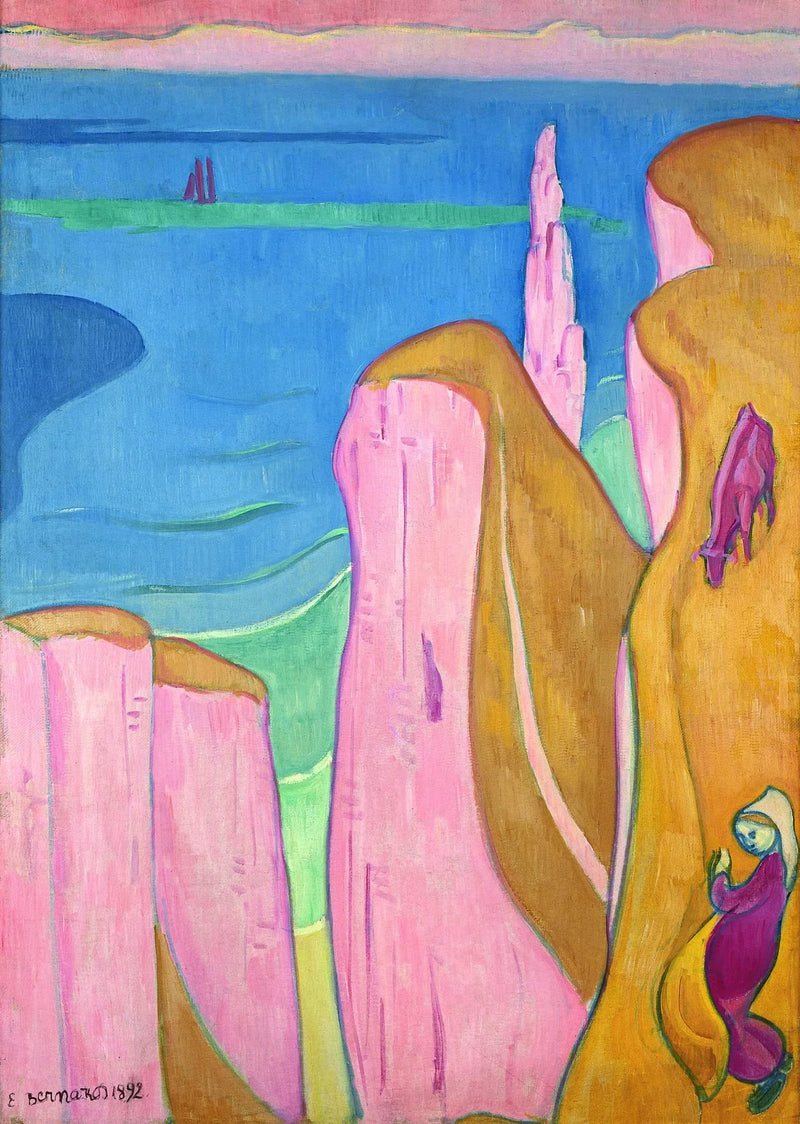 Le scogliere di Yport - Emile Bernard