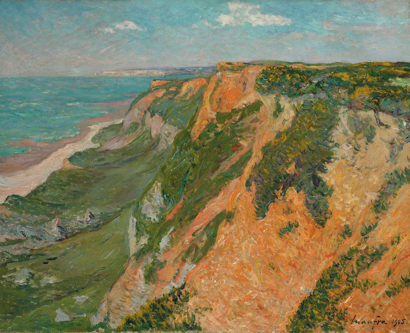 Le scogliere rosse di Octeville, Basse-Seine - Maxime Maufra