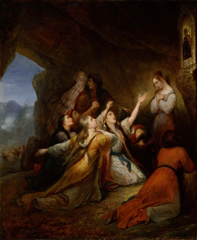 Le donne greche implorano l'aiuto della Vergine - Ary Scheffer