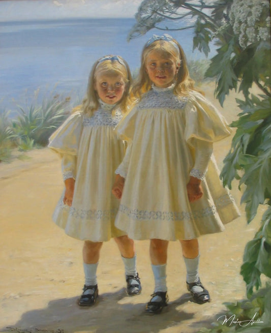 Les filles de Benzon - Peder Severin Kroyer - Reproductions de tableaux et peintures haut de gamme