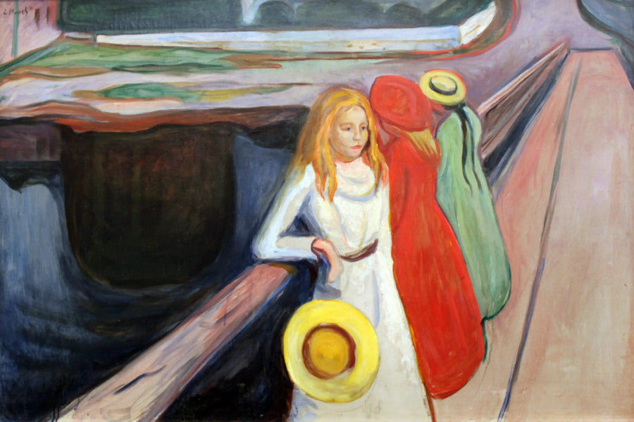 Le ragazze sul ponte - Edvard Munch