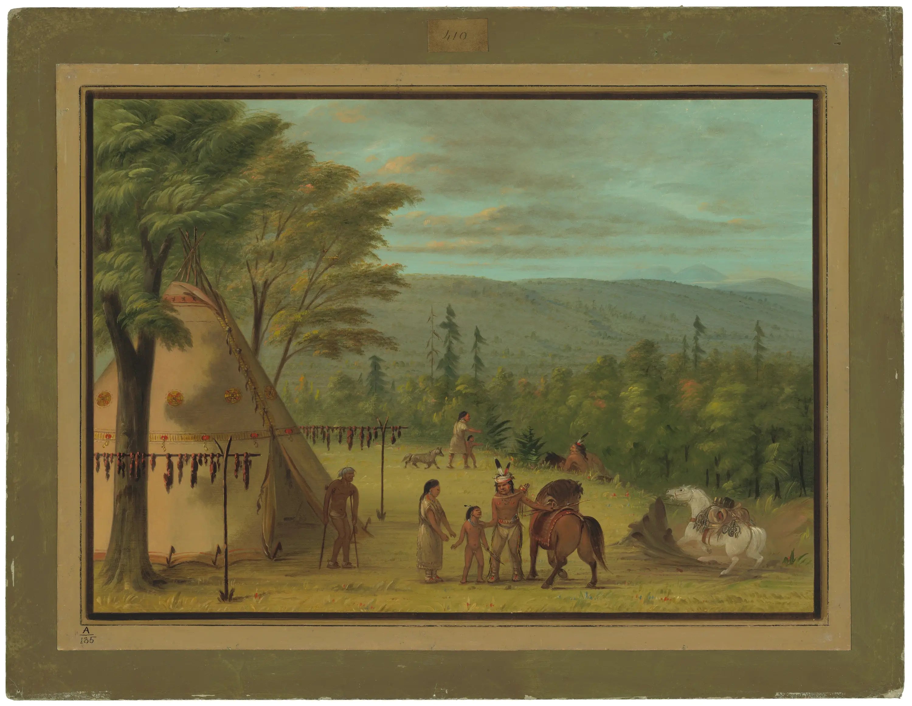 Les frères Cheyenne commencent leur chasse d’automne - George Catlin - Alpha Reproduction