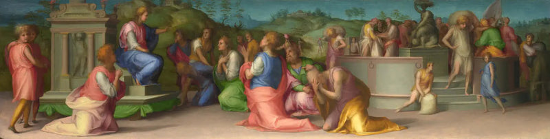 I fratelli di Giuseppe chiedono aiuto - Pontormo