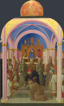 Le funérailles di saint François - Stefano di Giovanni (Sassetta)