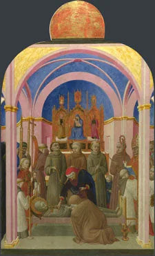 Le funérailles di saint François - Stefano di Giovanni (Sassetta)