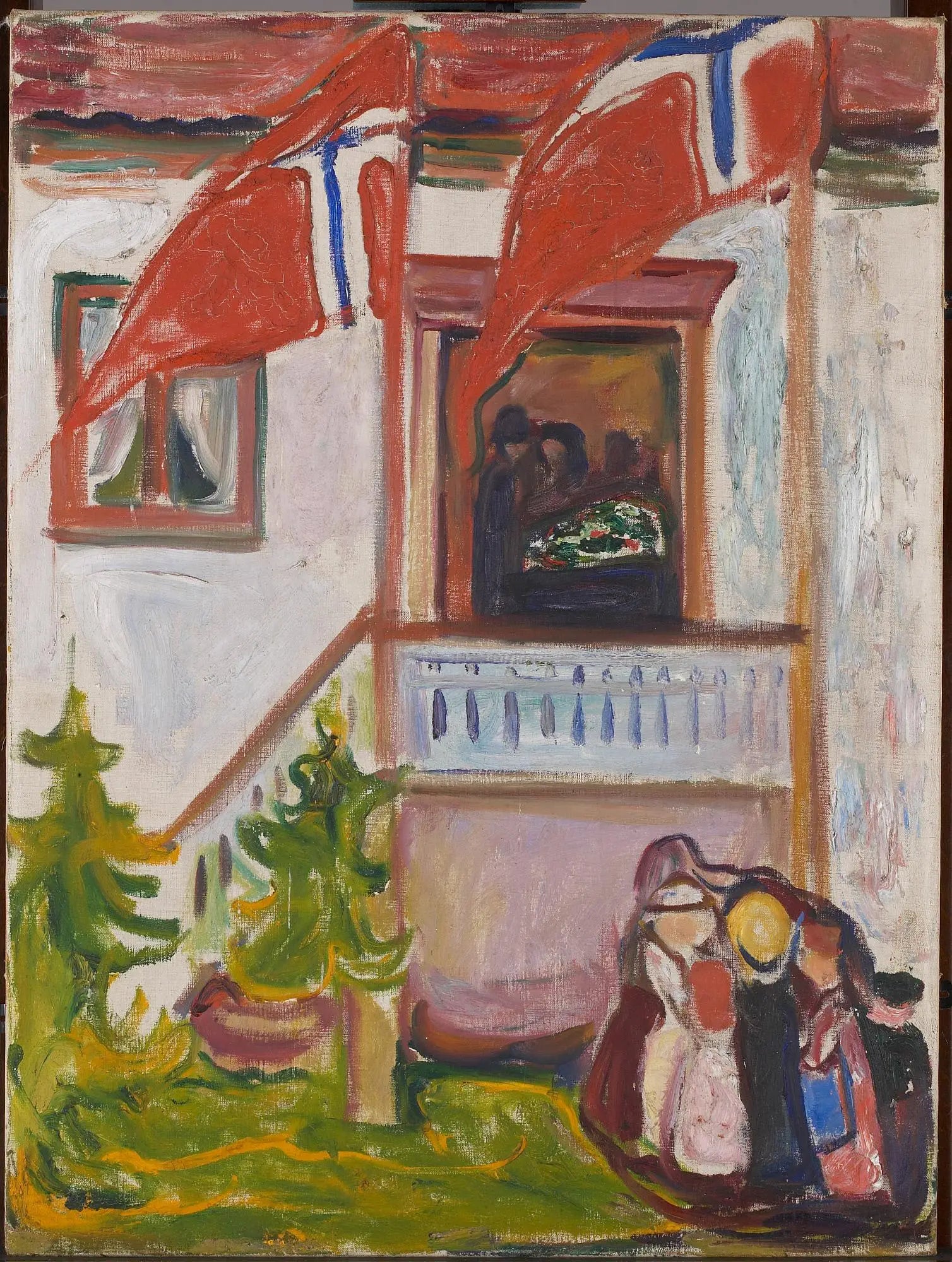 Reproduction du tableau « Les Funérailles - Edvard Munch » par Alpha Reproduction en peinture à l’huile