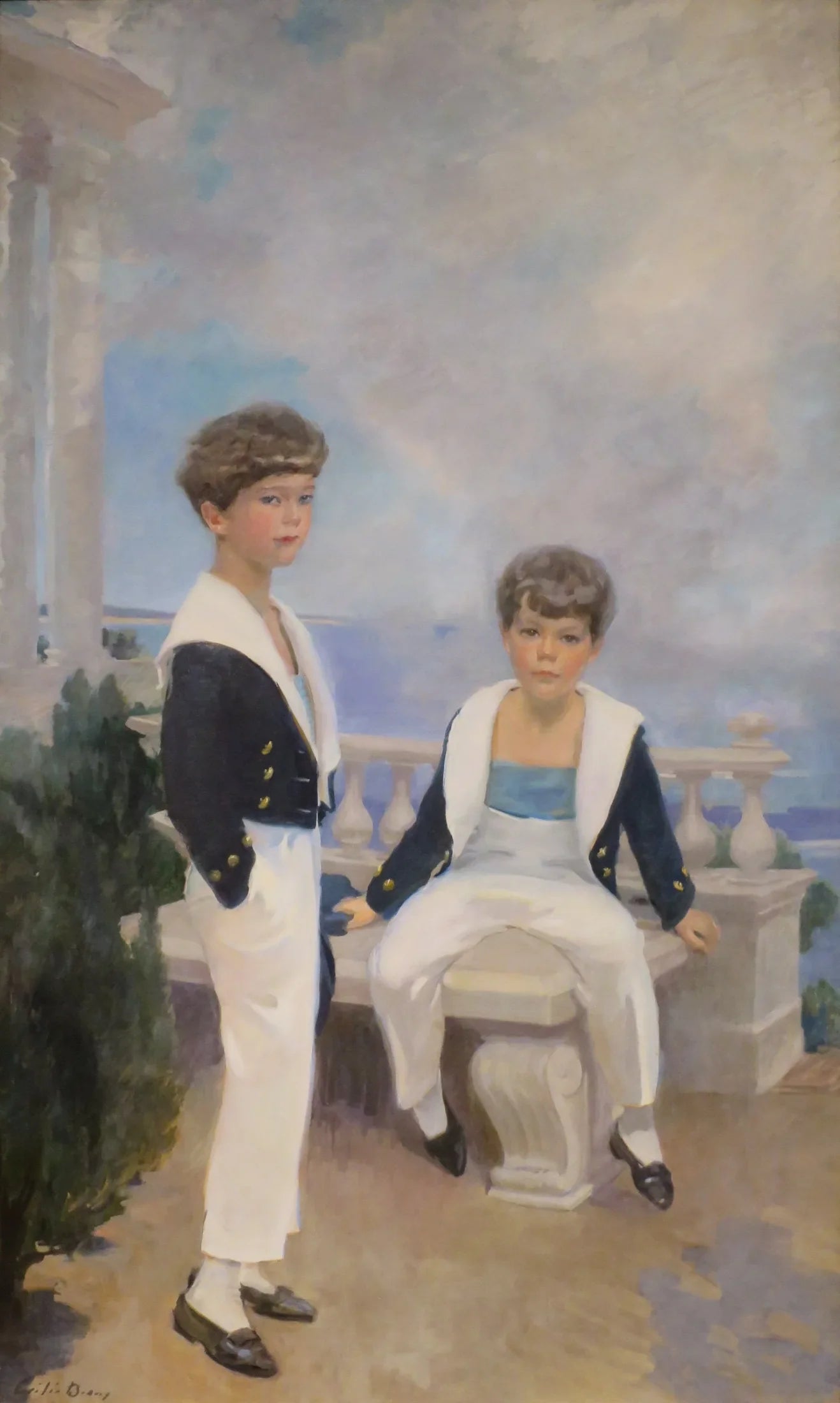Les garçons de Velie - Cecilia Beaux image 1 copie peinte à la main à l’huile