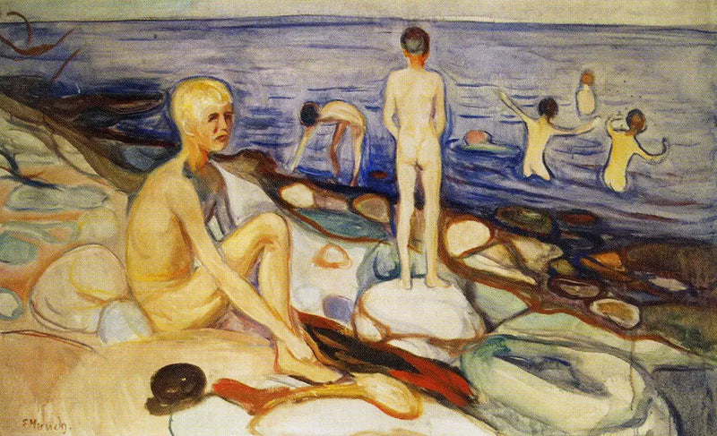 I ragazzi che si bagnano - Edvard Munch