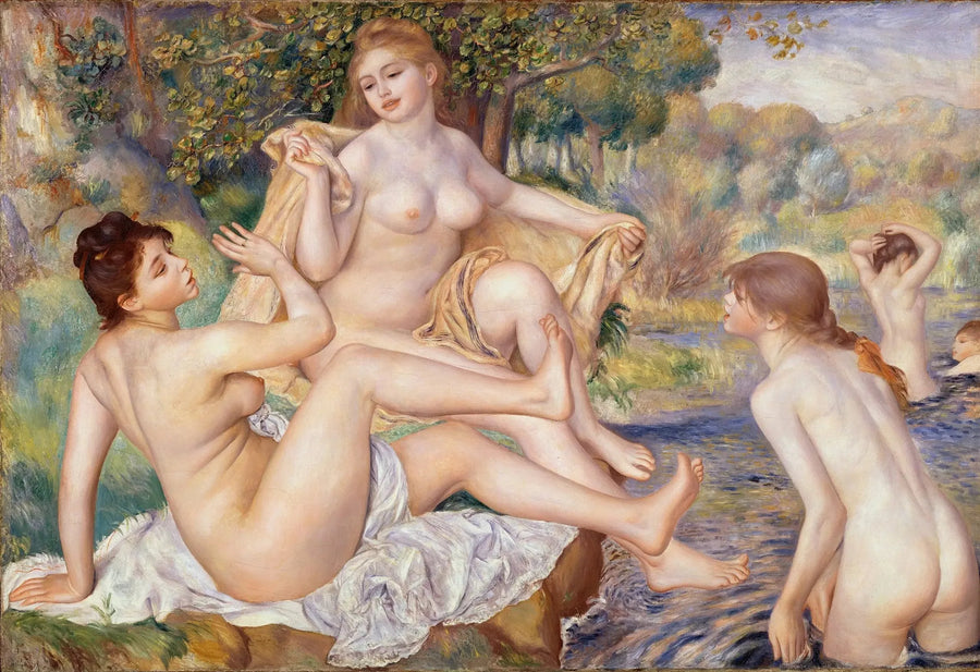 Les Grandes Baigneuses - Pierre-Auguste Renoir image 1 reproduction de peinture à l’huile