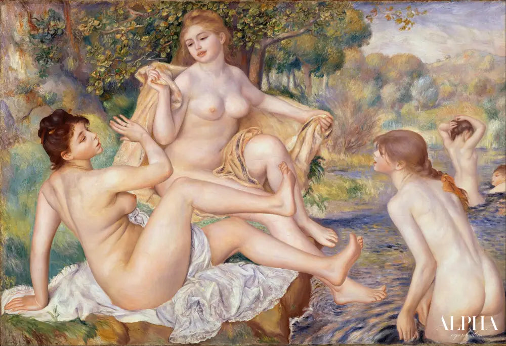 Les Grandes Baigneuses - Pierre-Auguste Renoir - Reproductions de tableaux et peintures haut de gamme