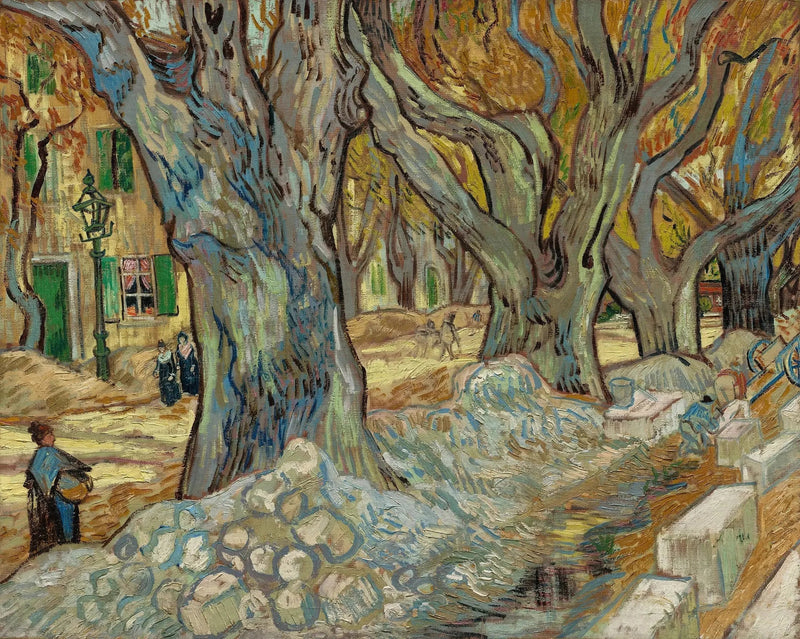 I grandi platani (Lavoratori della strada a Saint-Rémy) - Vincent van Gogh