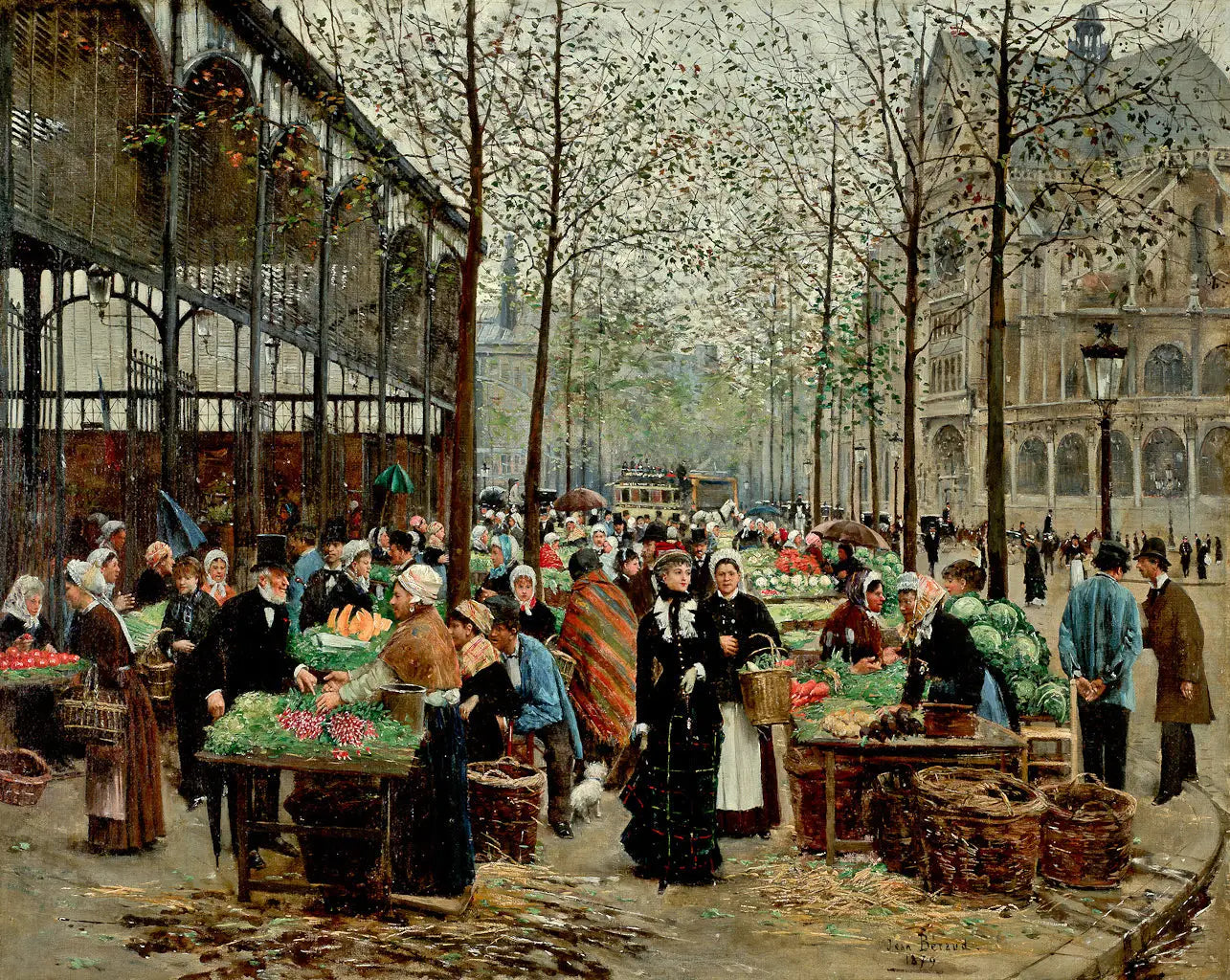 Les Halles - Jean Béraud - Alpha Reproduction