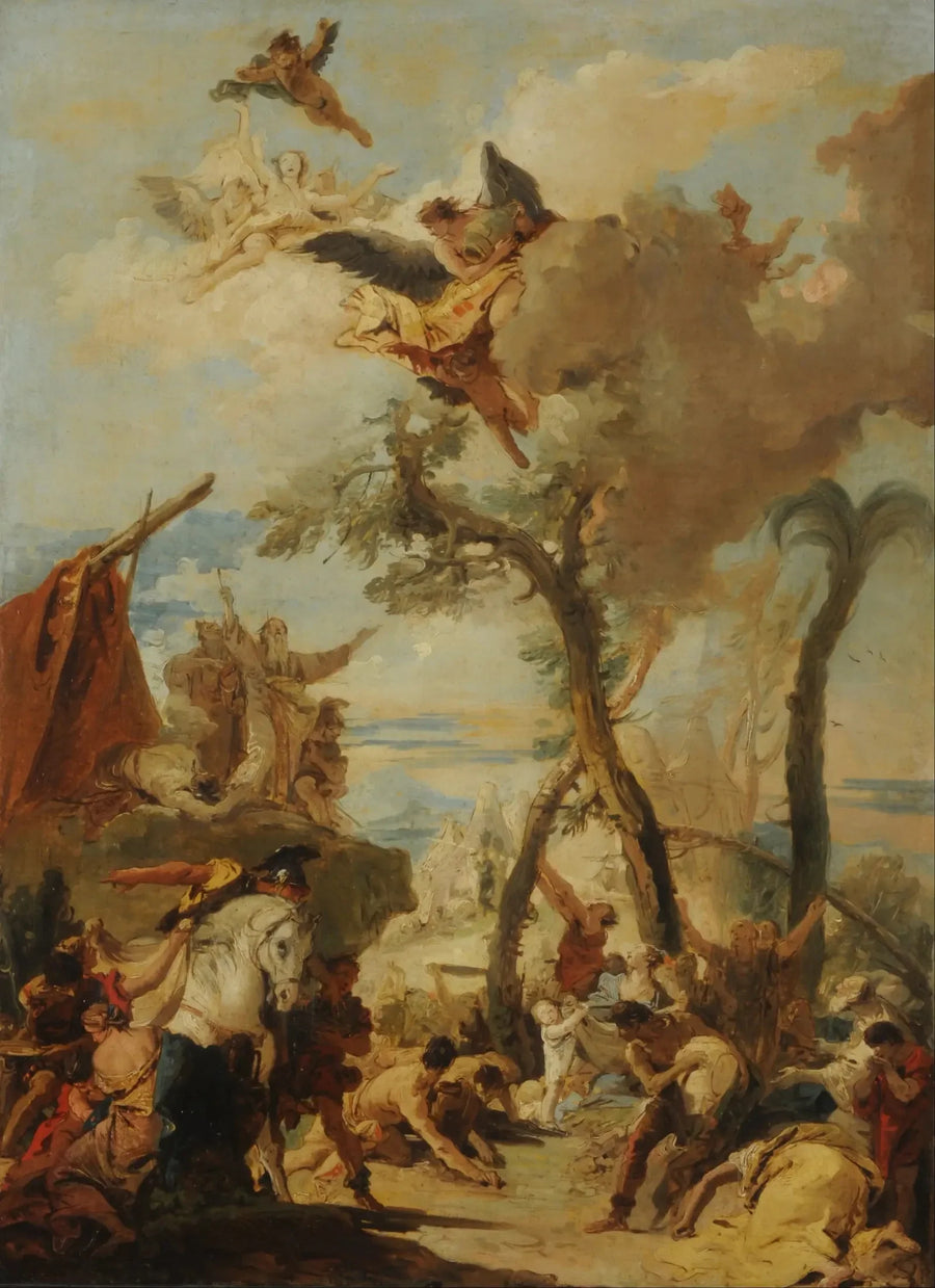 Gli Ebrei che raccolgono la manna nel deserto - Giovanni Battista Tiepolo