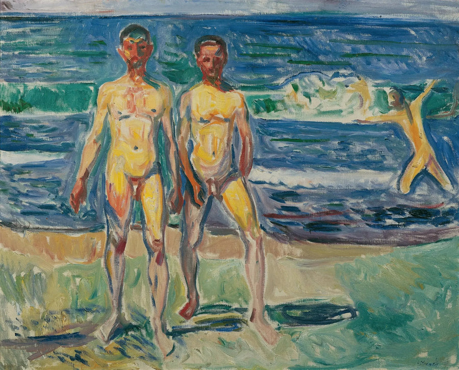 Gli uomini che si bagnano - Edvard Munch