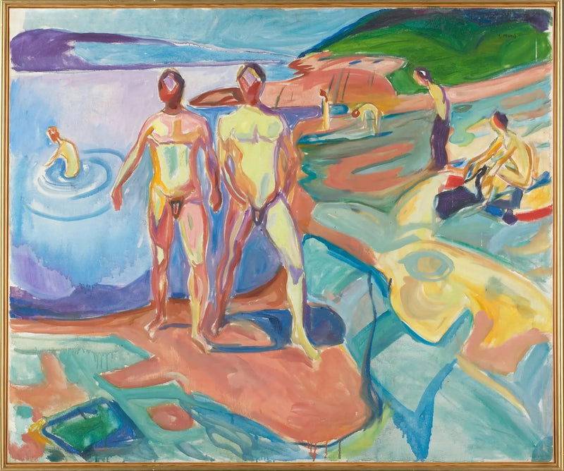 Gli uomini che si bagnano - Edvard Munch