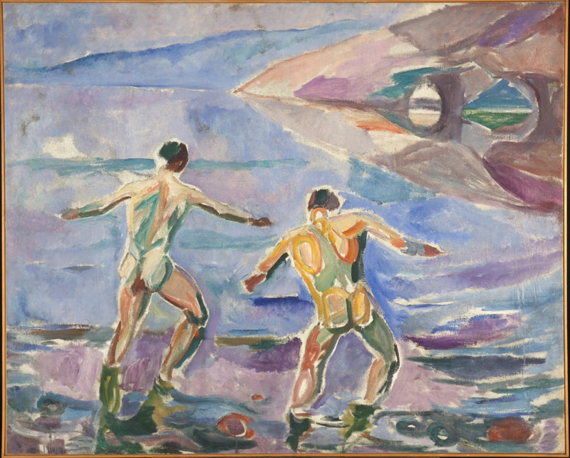 Gli uomini che si bagnano - Edvard Munch