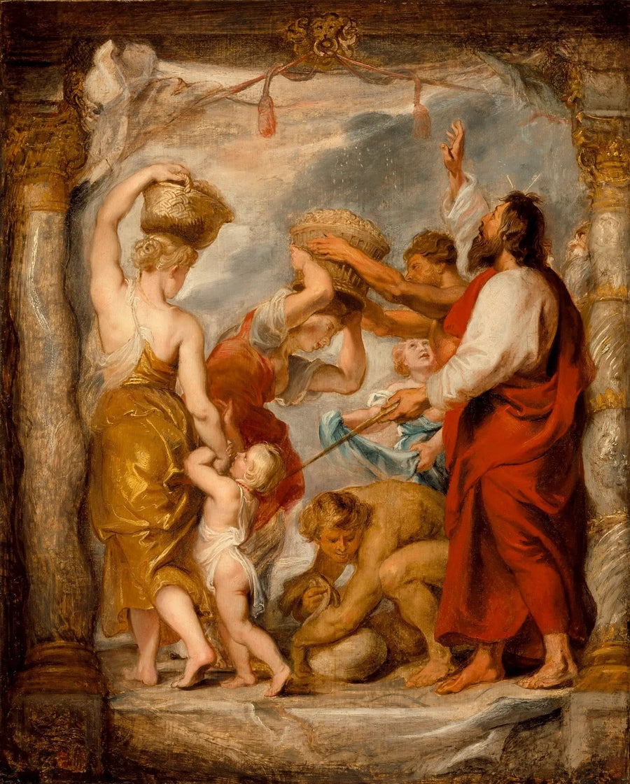 Gli Israeliti raccolgono la manna nel deserto - Peter Paul Rubens