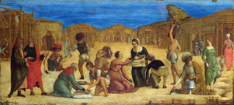 Gli Israeliti raccolgono la manna - Ercole de’ Roberti