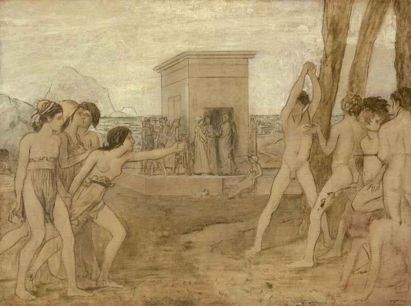 Le giovani ragazze spartane sfidano i ragazzi - Edgar Degas