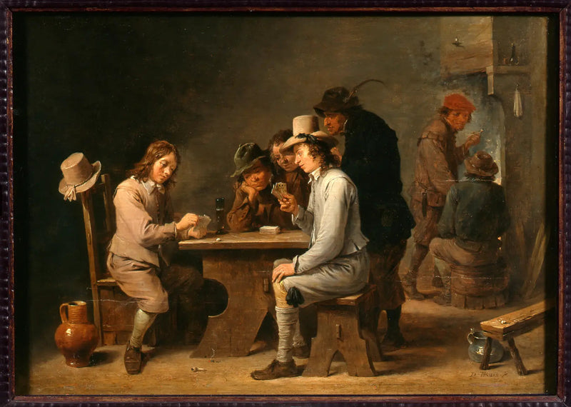 I giocatori a carte - David Teniers il Giovane