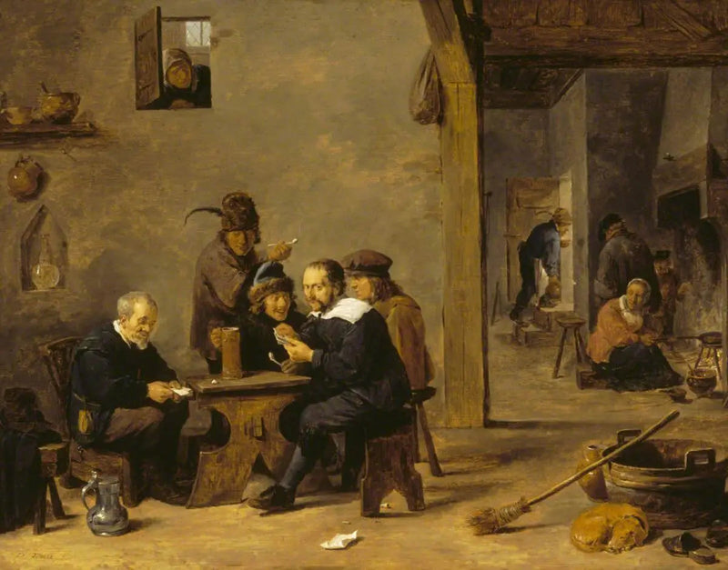 I giocatori di carte - David Teniers il Giovane