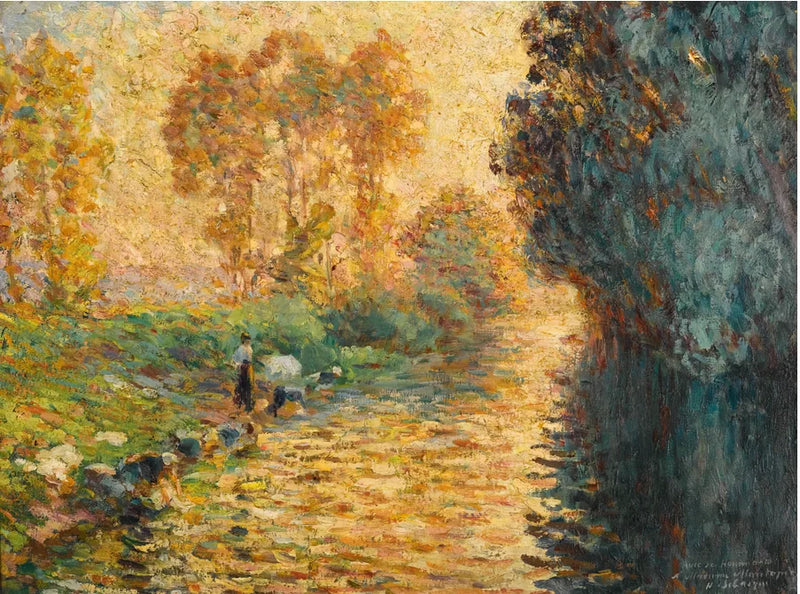 Le lavandaie al crepuscolo - Henri Lebasque