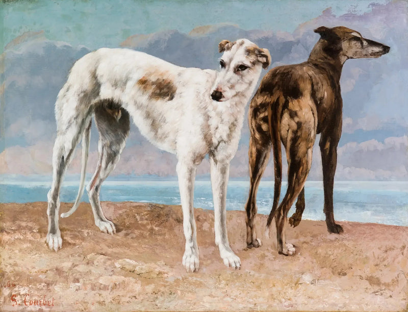 I levrieri del conte di Choiseul - Gustave Courbet