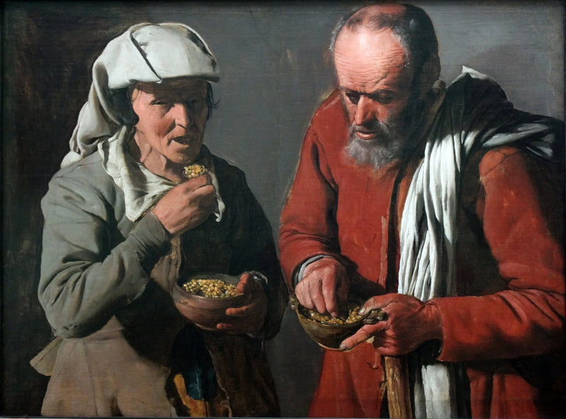 I mangiatori di piselli - Georges de La Tour