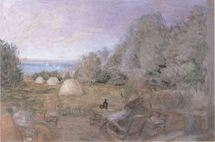 Le mole nel giardino delle Scintille a Criqueboeuf - Édouard Vuillard