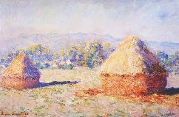 I covoni di grano alla luce del sole, l'effetto del mattino - Claude Monet
