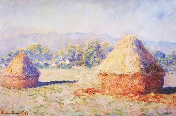I covoni di grano alla luce del sole, l'effetto del mattino - Claude Monet