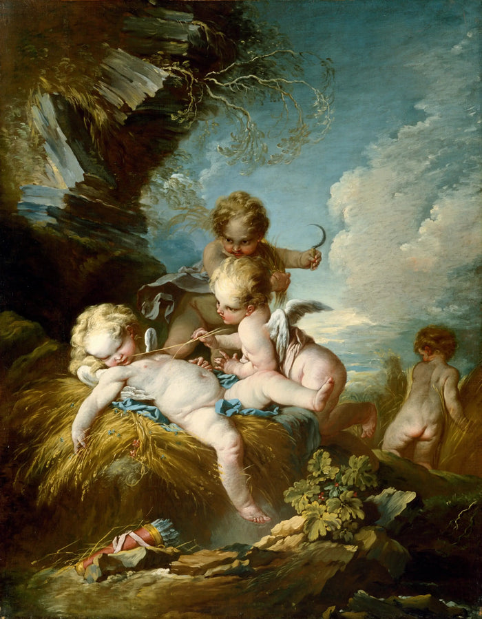 Les moissonneurs de chérubins - François Boucher - Alpha Reproduction