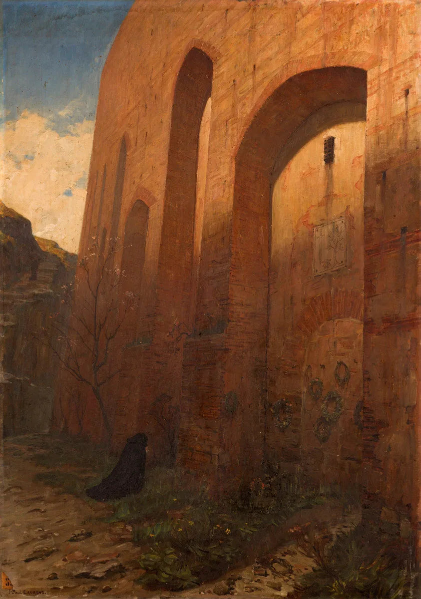 Les Murailles du Saint-Office - Jean-Paul Laurens image 1 tableau peint à l’huile sur toile