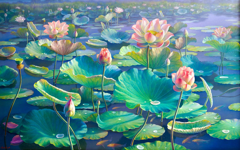 Le Ninfee II | Dimensioni: 160x100 cm