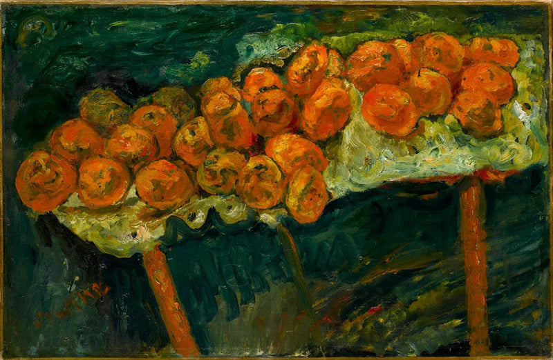 Le arance su sfondo verde - Chaim Soutine