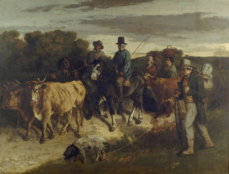 I contadini di Flagey che tornano dalla fiera - Gustave Courbet